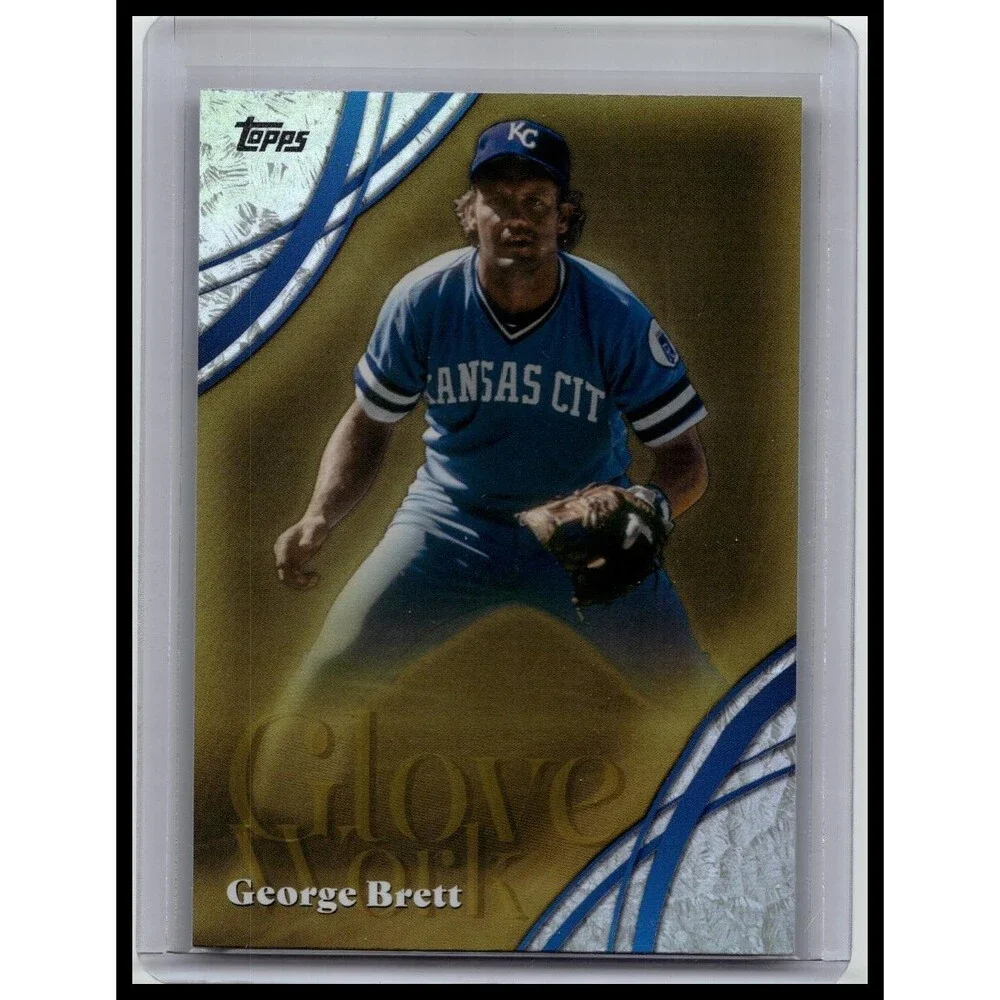 2026 Topps George Brett #GW-2 Kansas City Royals Glove Work Orange Foil #/25